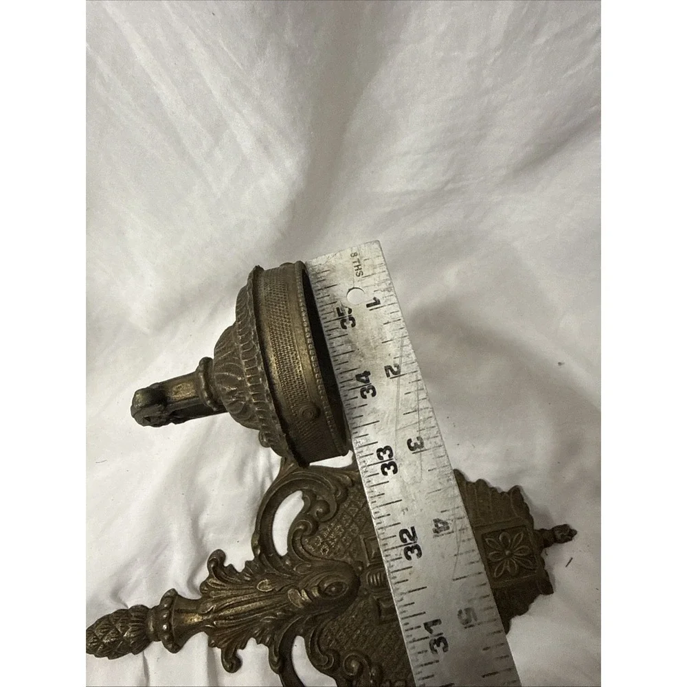 Antique 19th Century Neoclassical Ornate Bronze Double Arm Light Candle Sconce